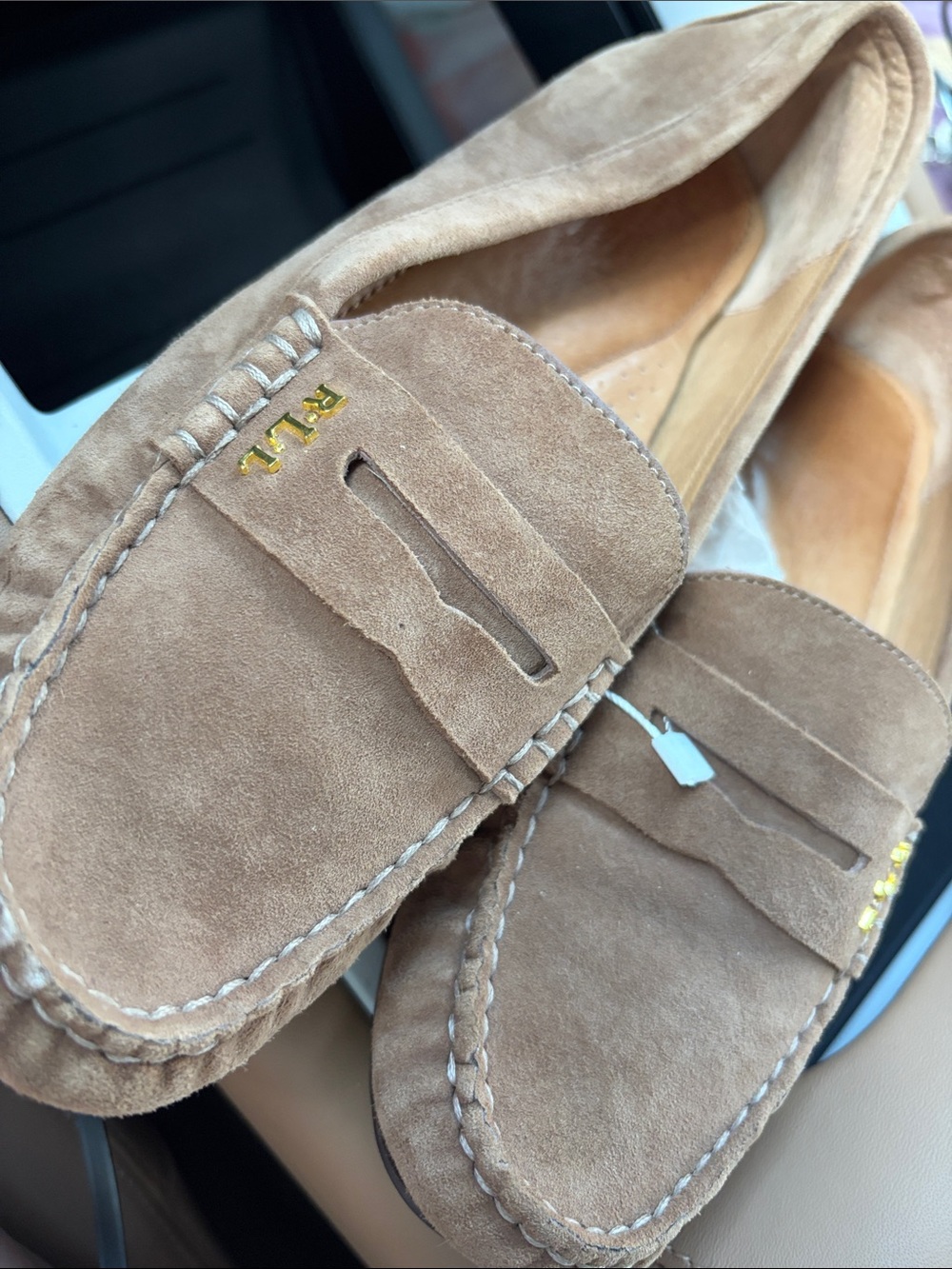 Ralph Lauren Belen Barnsbury Suede Loafers